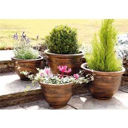 Image of: PK of 4 Plastic Planters